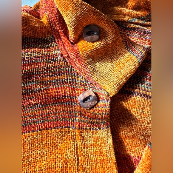 LOOMINUS Weavers 90s ARTIST L XL 1X Handwoven Art- Sweater Coat Jacket - Picture 9 of 16